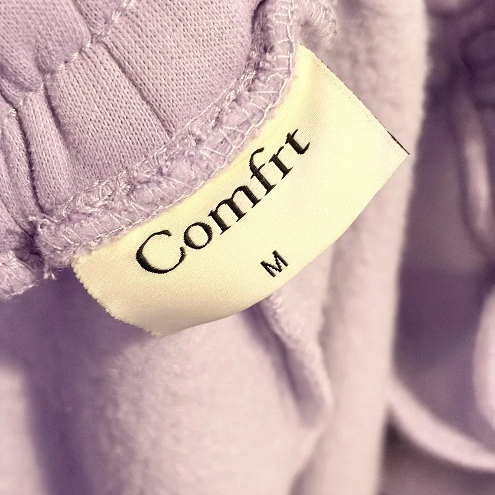 Comfrt Comfort‎ Collection Pastel Edit Purple Fleece Jogger Pants Pockets M